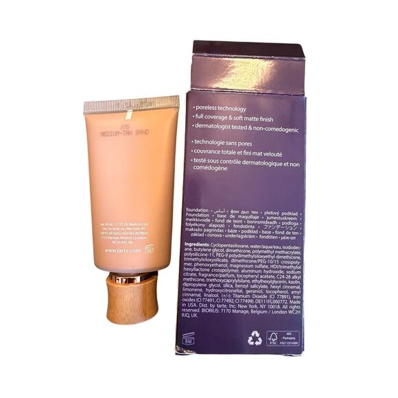 TARTE Amazonian Clay 16-Hour Full Coverage Foundation FULL size SEALES 1.7 oz - Picture 3 of 4